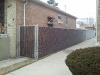 Chain-link w/ Brown Privacy Slots