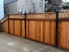 Red Cedar Wood Fence w/ Lattice 